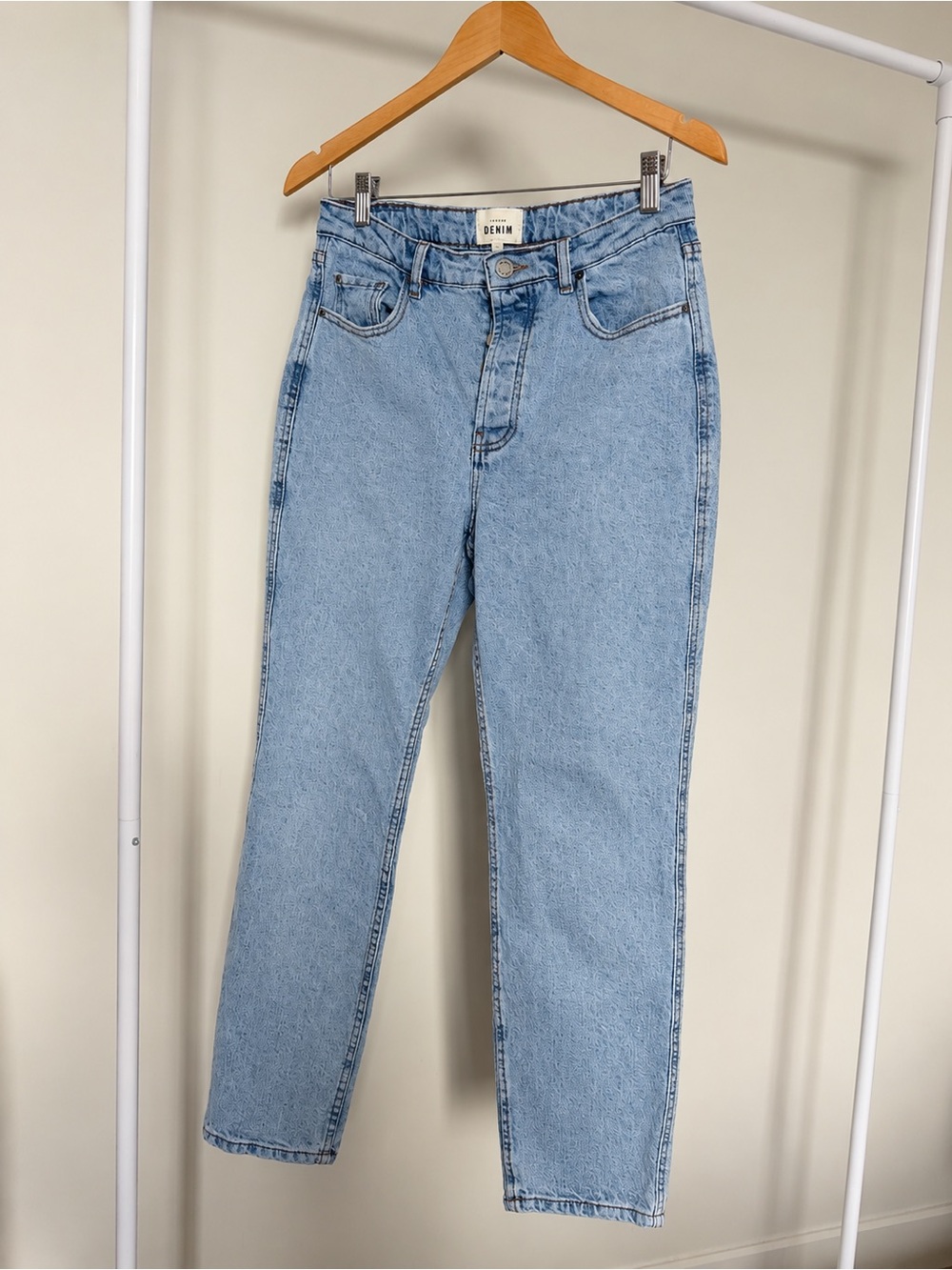 Sezane High-Rise Light Blue Denim Jeans